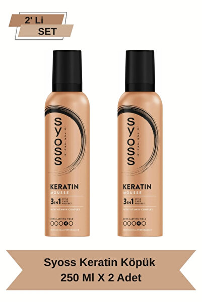 Syoss 48 Saat Etkili Keratın Bakım Köpük 250 ml X 2 Adet