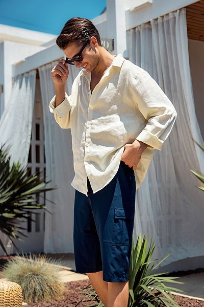 Remsa Mayo Ανδρικό σορτς Cargo Pocket Capri μαγιό RKS-09 Navy Blue