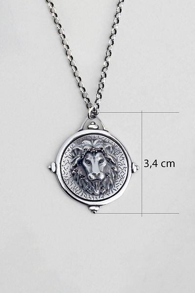 So CHIC... Noble Lion Silver 65 cm Men's Necklace