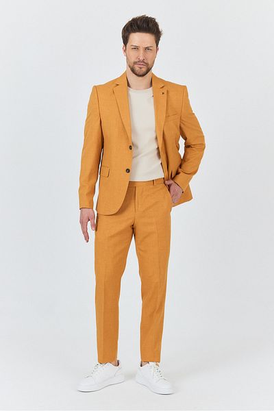 Frappoli Nipoye Men's Tile 2-Piece Slim Fit Suit