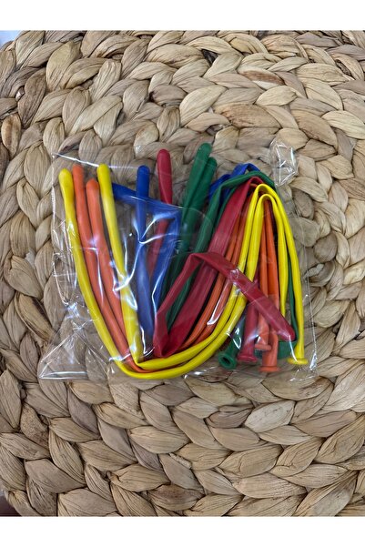 Deniz Party Store Colorful Latex Sausage Balloon 10 Pieces