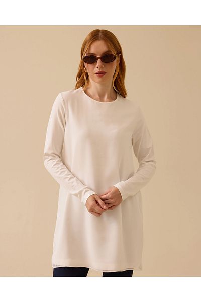 SCL Tulle Textured Basic Tunic