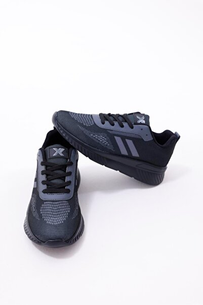 xson Digital Printed Unisex Black Sneaker - Smoked Patterned Casual Shoes