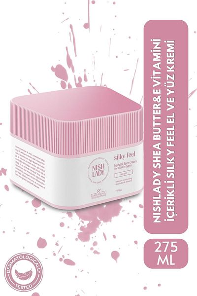 NISHLADY Hand and Face Cream - Intensive Moisturization with Vitamin E, Shea Butter