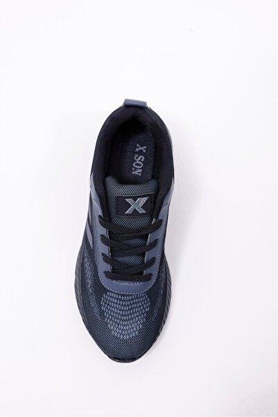 xson Digital Printed Unisex Black Sneaker - Smoked Patterned Casual Shoes