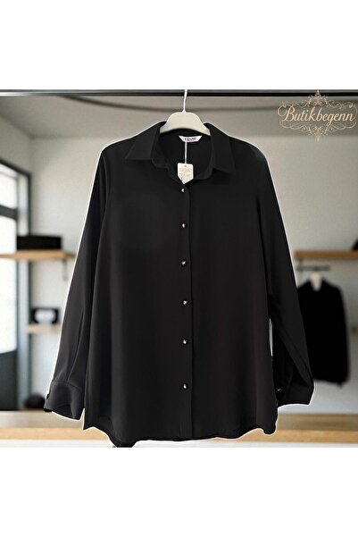 RENAR Large Size Wide Fit Black Hijab Mother Shirt