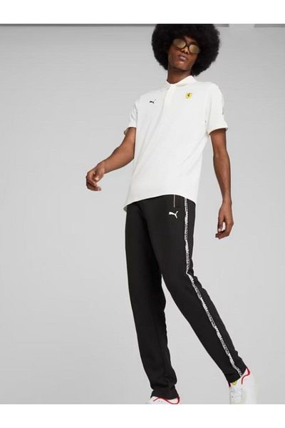 Puma Ανδρικό μπλουζάκι Ferrari Race Cloudspun Polo White 63018504