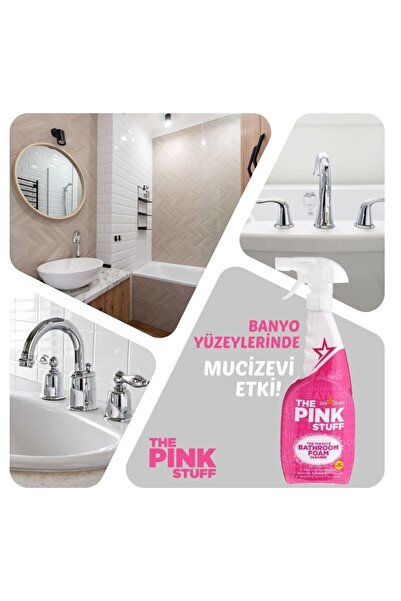 ThePinkStuff Mucizevi Banyo Köpük Temizleyici 750 ml –Seramik,Kireç ve Sabun Lekesi Giderici, Vegan Formül