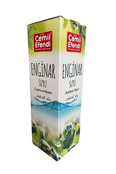 Cemilefendi Enginar Suyu 1 Litre Damıtma Yöntemi Üretim %100 Organik - Doğanın Saf Lezzeti