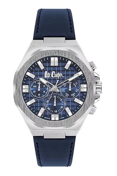 Lee Cooper Lee Cooper LC07983.399 Men Multi Function Display Watch & Leather Strap Dark Blue