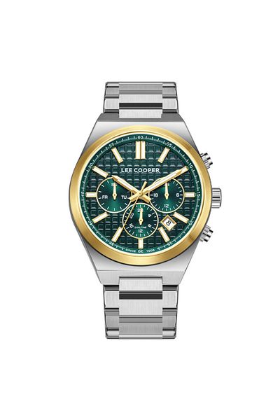 Lee Cooper LC08084.270 Men Multi Function Display Watch & Metal Strap Silver