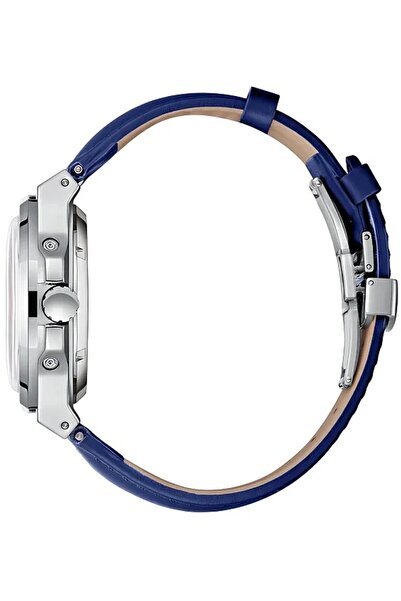 Lee Cooper LC08125.399 Men Automatic Display Watch & Leather Strap Dark Blue