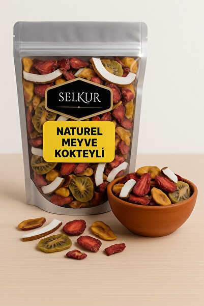 SELKUR (KARIŞIK KURU MEYVE) Natural Meyve Kokteyl 200 gr (SIFIR ŞEKER-ZERO SU...