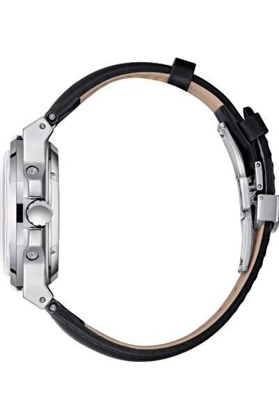 Lee Cooper LC08125.351 Men Automatic Display Watch & Leather Strap Black