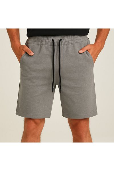 UOMOPARK 8043 Model - Cotton, Tie-Up Regular Fit Summer Shorts