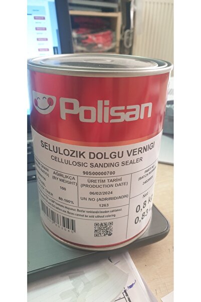 Polisan Selülozik Dolgu Vernik -0,8kg.