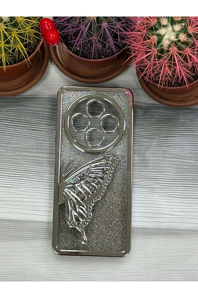 my butterfly Xiaomi Redmi 14C Compatible Juicy Butterfly Case Cover (Silver)