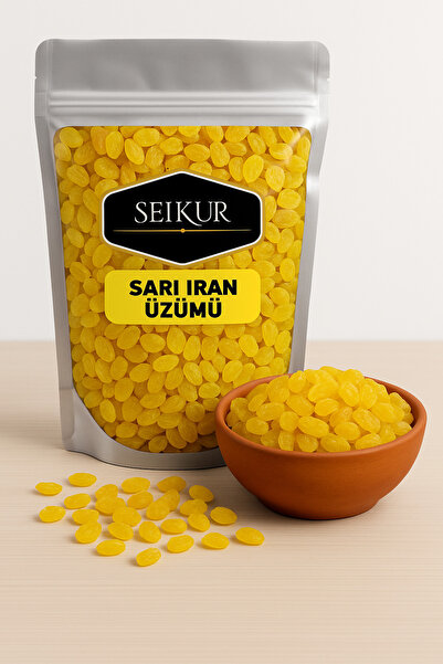 SELKUR Kuru Üzüm 200gr (SARI IRAN ÜZÜMÜ-ÇEKİRDEKSİZ)