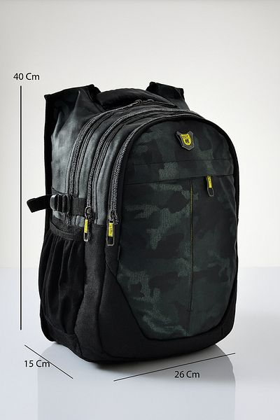 FATELLA 2235 Camouflage Patterned WATER RESISTANT School Backpack Camouflage