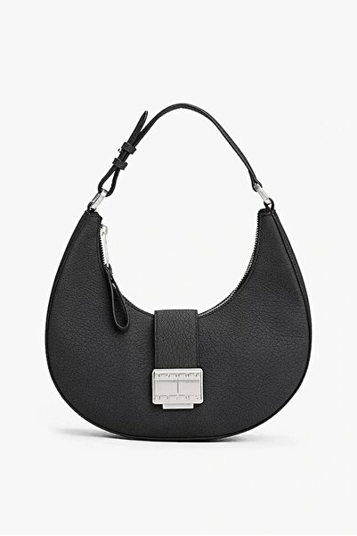 Tommy Hilfiger Crush Women's Black Shoulder Bag Aw0Aw17539Bds