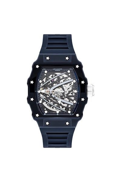 Lee Cooper Lee Cooper LC07980.999 Men Automatic  Display Watch & Silicone Strap Dark Blue