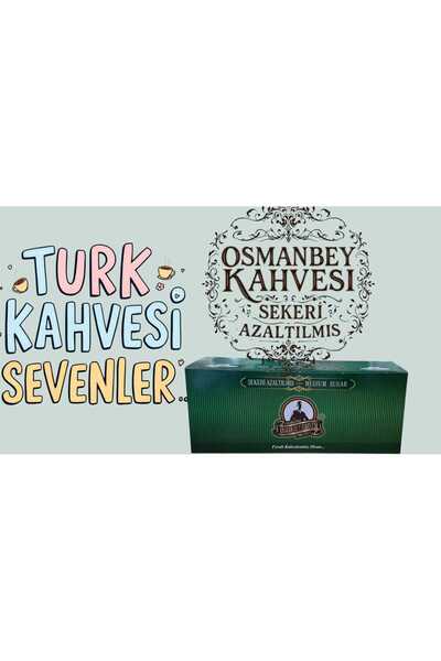 OSMAN BEY KAHVESİ 10 SANİYEDE HAZIR TÜRK KAHVESİ 50'lİ paket- 50 ad kahve bardagı hediyedir. AZ ŞEKERLİ