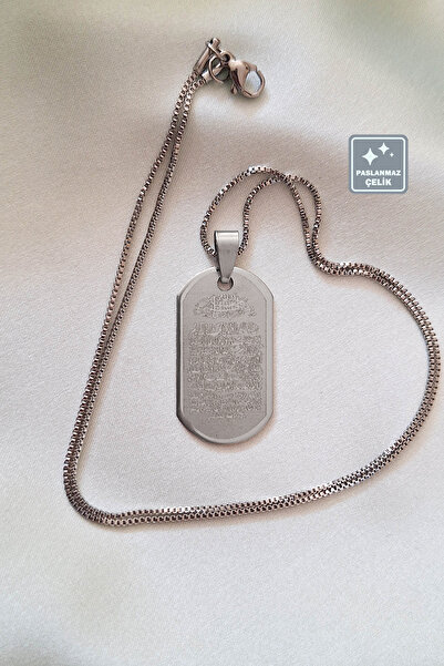 Miss TBee 🙏 قلادة آيتيل كرسي من الفولاذ