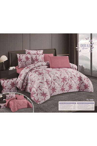 Najmat Alshamal Summer Nafrouns Bedspread, 5-Piece Quilt Set, 180 x 230 cm
