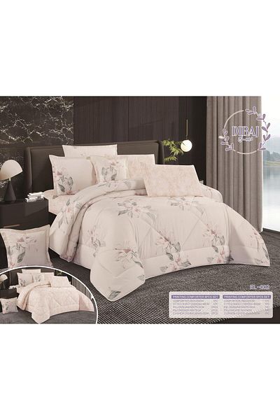 Najmat Alshamal Summer Nafrouns Bedspread, 5-Piece Quilt Set, 180 x 230 cm