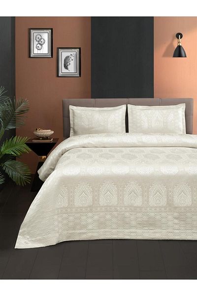 Karna Home Jacquard Grena Bedspread Set