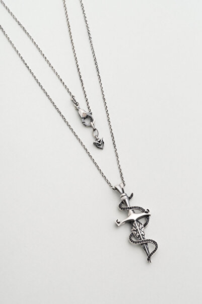 So CHIC... Savaşçı Gümüş Erkek Kılıç Kolye