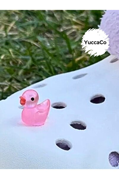 Crocs Karanlıkta Parlayan Ördek Üç Boyutlu Crocs Charm/3D Crocs Süsü