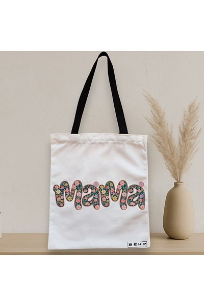 BEKZ Textile Bag With Zipper, Tote Bag, Model Mama 2 38 X 34.5 Cm, ​​White, ®
