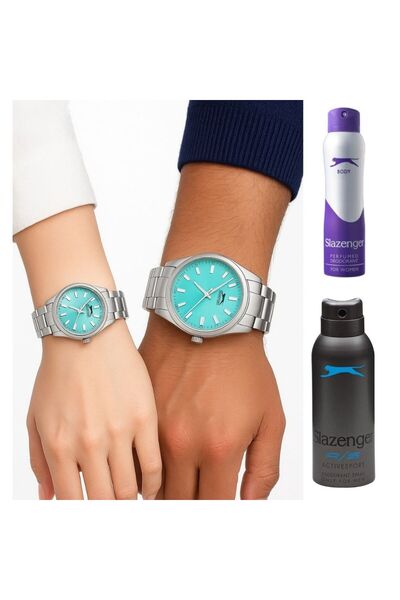 Slazenger Çift Saati - Sevgili Saatleri - 2 Yıl Garanti - 3 Atm Su Geçirmez- ...