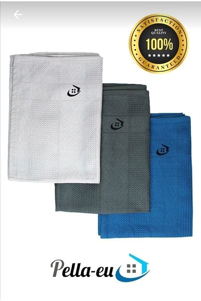 PELLA-EU Microfiber Cleaning Cloth 3Pcs 40X60Cm