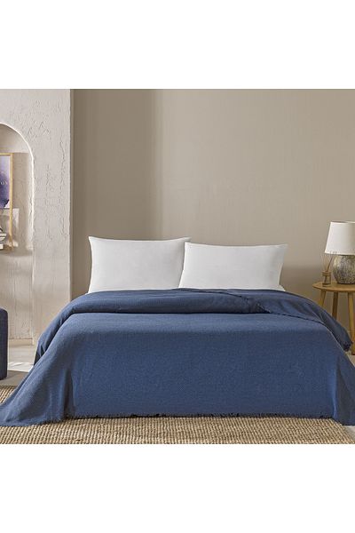 Linens Comet Pike Double Navy Blue