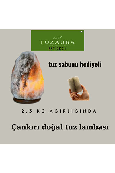 tuzaura tuz lambası Çankırı doğal model tuz lambası 2,3 kg agırlıgında+sbn