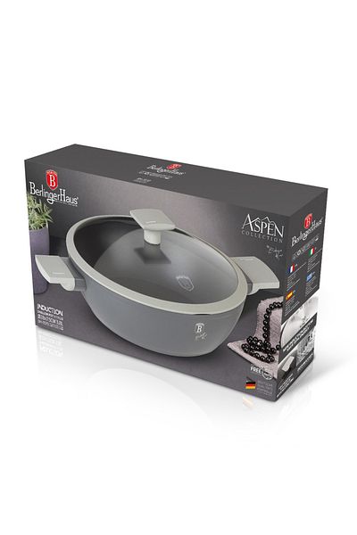 Berlinger Haus Saucepan With Lid, Non-stick With Titanium 28 Cm Aspen Collection Bh 7070