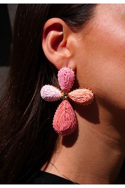 Rumon Wicker Knitted Earrings