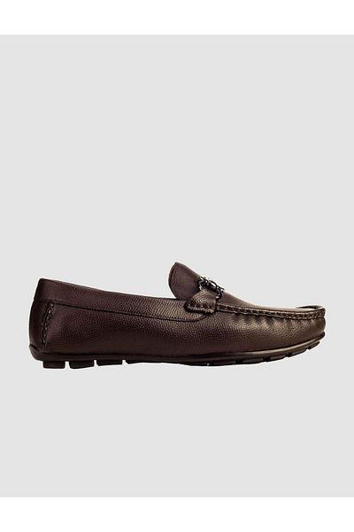 Cabani Buckle Detailed Genuine Leather Brown Men's Shoes