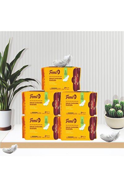 Femi9UAE فوط فيمي 9 فائقة النحافة بحماية من 9 طبقات (420 مم - XXL) | (5 فوط/عبوة) (عبوة من 5 قطع - 25 فوطة)