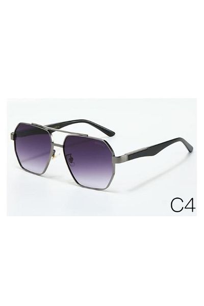 Escales Unisex Metal Framed Uv400 Protected Sunglasses Es221