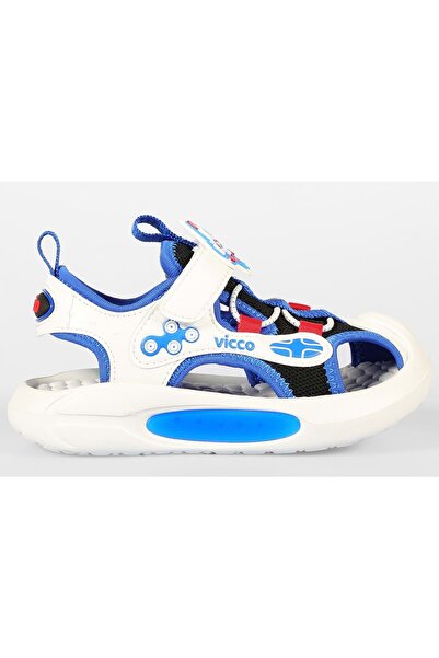 Vicco Rocket İlk Adım Bebek Ortopedik Işıklı Çocuk Spor Sandalet MAVİ