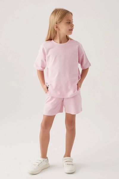 Rolypoly Girl's Shorts Set - Dusty Pink
