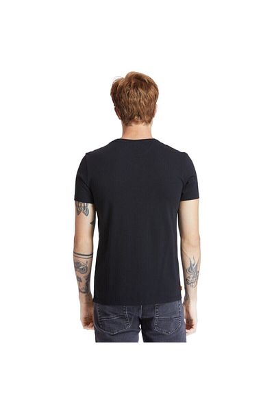 Timberland Μαύρο ανδρικό μπλουζάκι SS DUNSTAN RIVER JERSEY V101096718