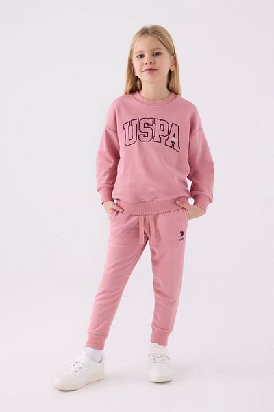 U.S. Polo Assn. U.S. Polo Assn Us1980-G Girl Retro Pink Double Set