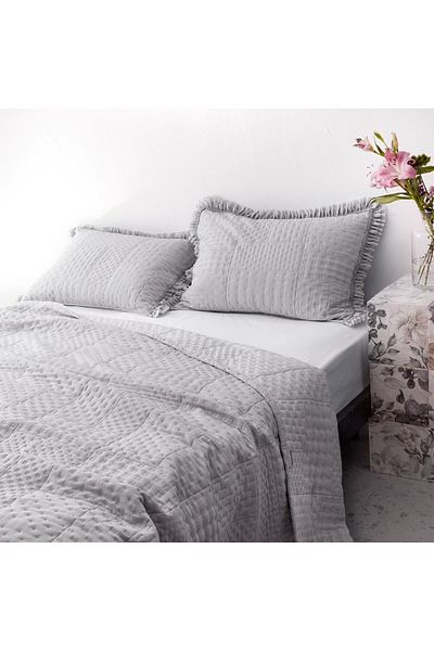 Madame Coco Maryon Einzel-Tagesdecke - Grau