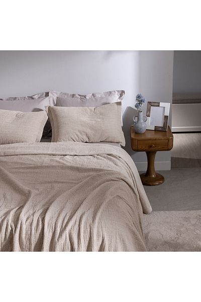 Madame Coco Feolette Doppelbett-Tagesdecke - Ecru