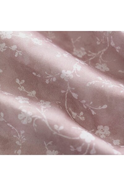 Madame Coco Fiance Doppeltes Bettbezug-Set aus Baumwolle mit Print - Puder