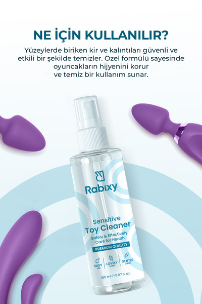 Rabixy Mastürbatör Vibratör Cinsel Oyuncak Temizleyici Solüsyon Toy Cleaner